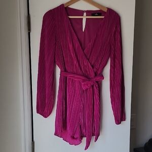 Lulu's Pink Pleated Romper